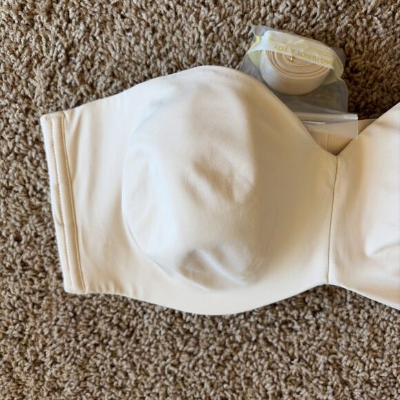 DELIMIRA Beige Unlined Underwire Minimizer Women's Strapless Bra 40D NEW NWT - Picture 3 of 16